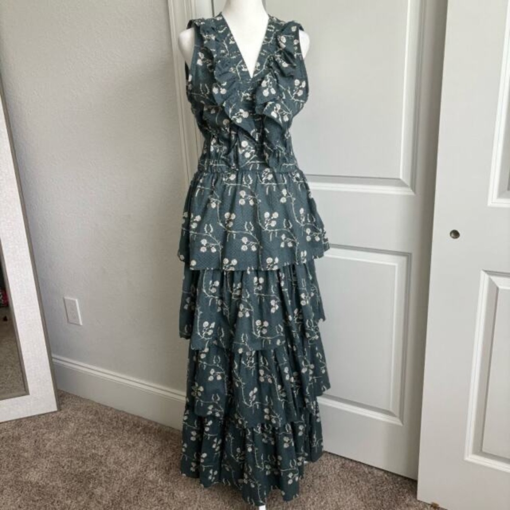 Floral Maxi Dress in Blue